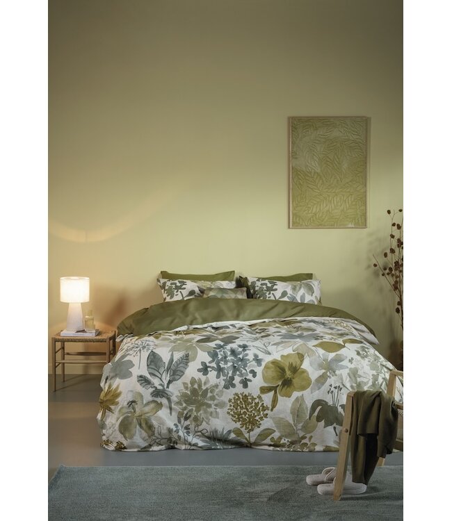 Beddinghouse Lilian Groen dekbedovertrek