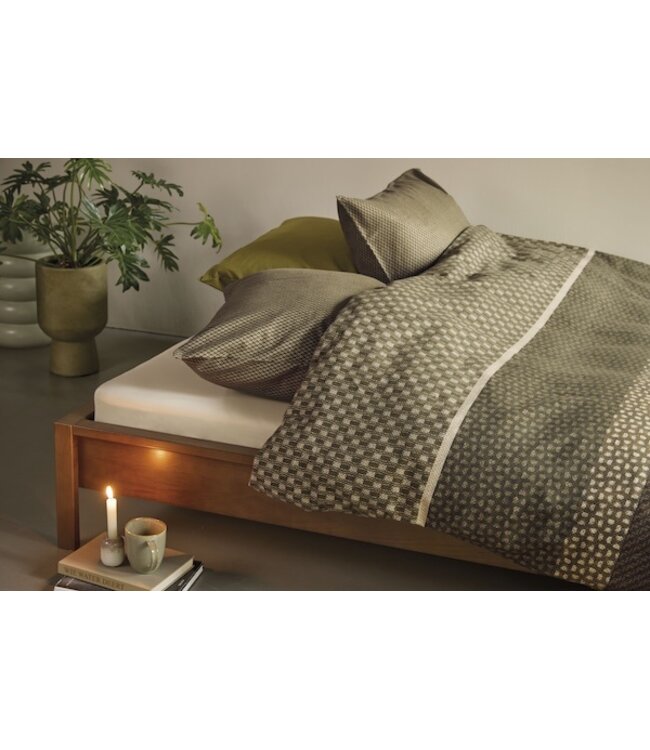 Beddinghouse Fera Groen dekbedovertrek