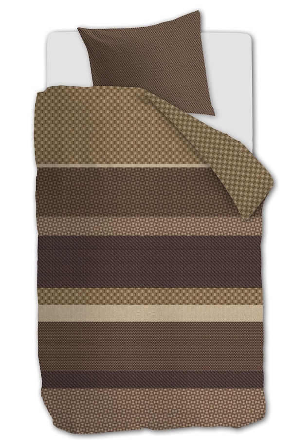 Beddinghouse Fera Bruin dekbedovertrek