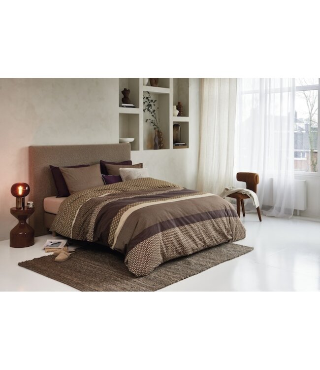 Beddinghouse Fera Bruin dekbedovertrek