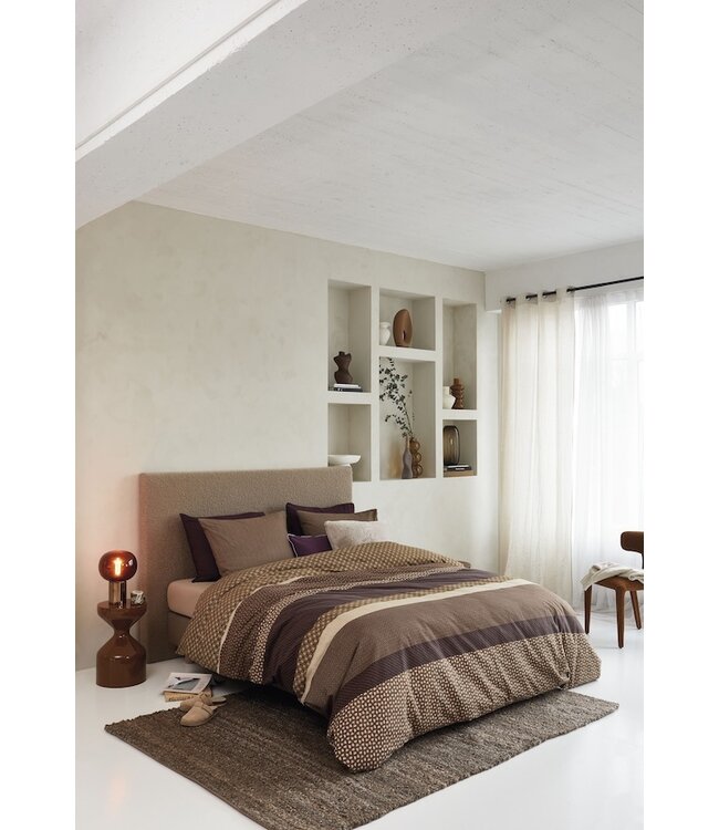 Beddinghouse Fera Bruin dekbedovertrek