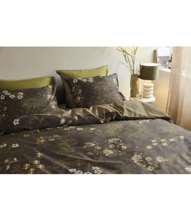 Beddinghouse Darcy Olive Green dekbedovertrek