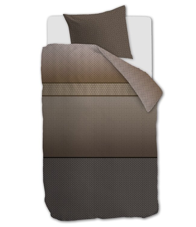 Beddinghouse Carter Bruin dekbedovertrek