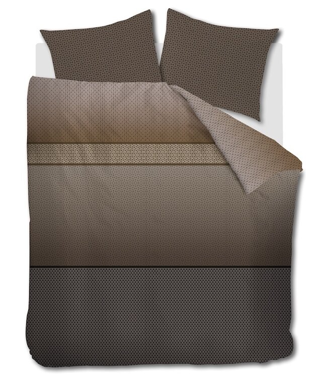 Beddinghouse Carter Bruin dekbedovertrek