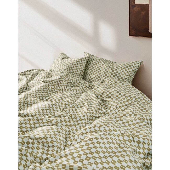 Marc O'Polo Svea Silvery green Kussensloop