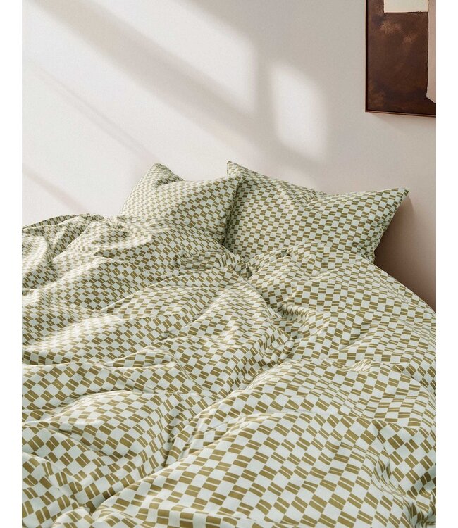 Marc O'Polo Svea Silvery green Kussensloop