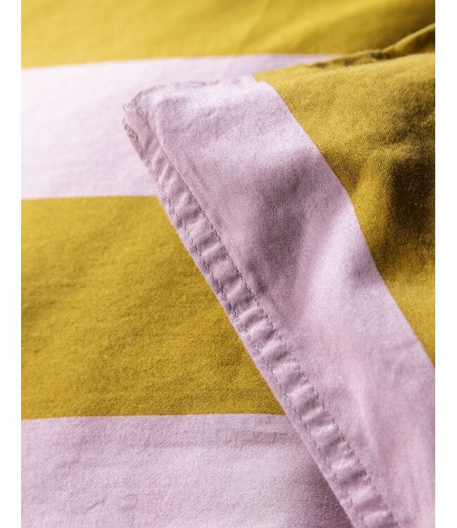 Essenza Minte Stripe Pale Purple - Olive Kussensloop