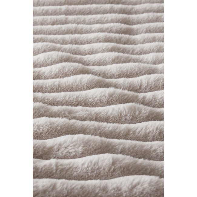 Rivièra Maison Furry Stripes Gebroken wit kussensloop