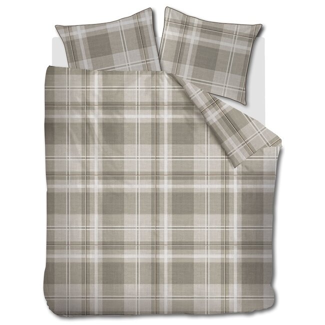 Rivièra Maison Tartan Check Zand kussensloop
