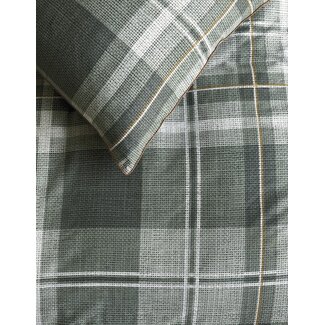 Rivièra Maison Rivièra Maison Tartan Check Groen kussensloop