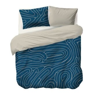 Auping Auping Meandering blue dekbedovertrek