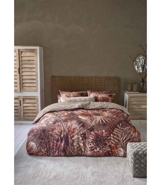 Riviera Maison Protea Dekbedovertrek Terra