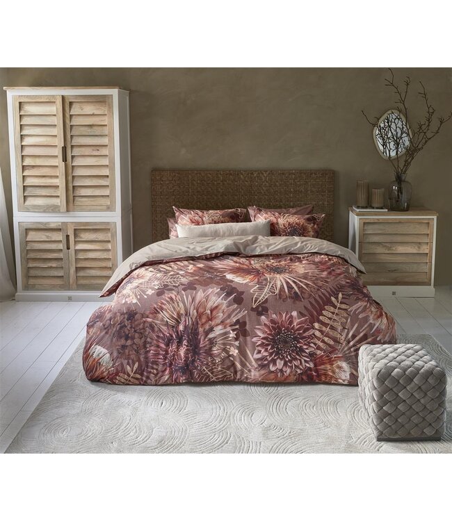 Riviera Maison Protea Dekbedovertrek Terra