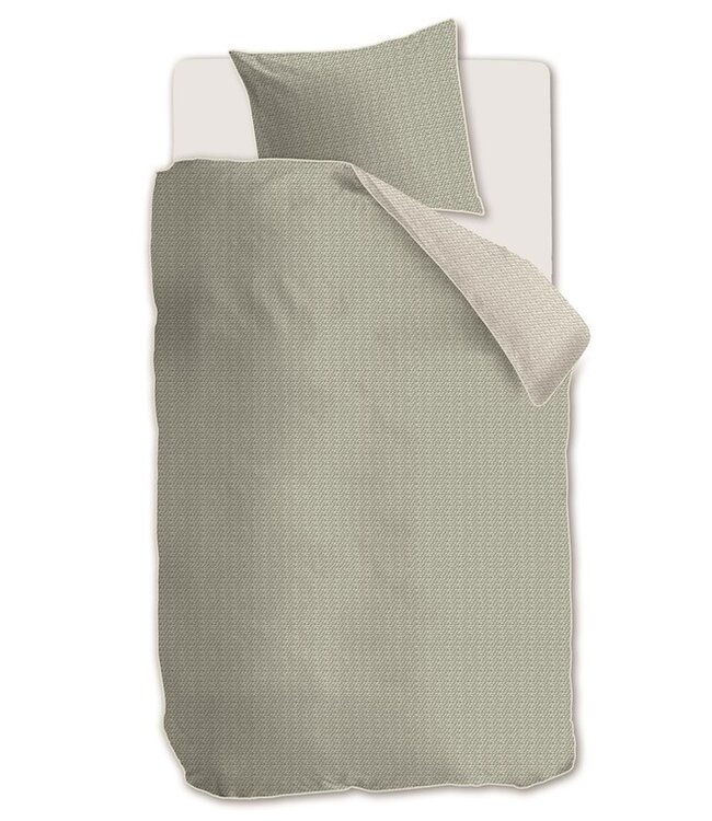 Riviera Maison Dekbedovertrek Bambu Grijsgroen