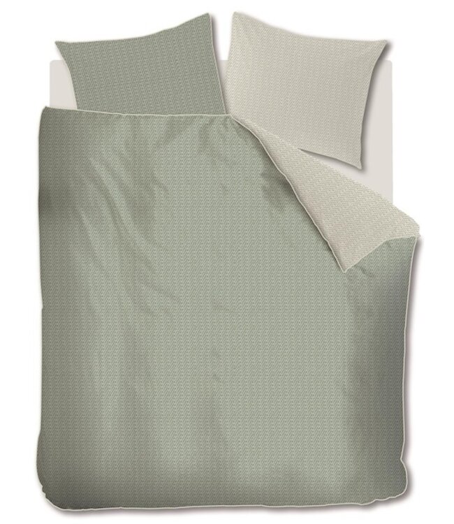 Riviera Maison Dekbedovertrek Bambu Grijsgroen
