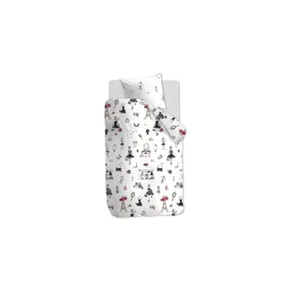 Beddinghouse Beddinghouse Kids Paris Girl dekbedovertrek pink 140x200/220