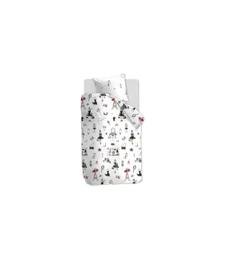 Beddinghouse Beddinghouse Kids Paris Girl dekbedovertrek pink 140x200/220
