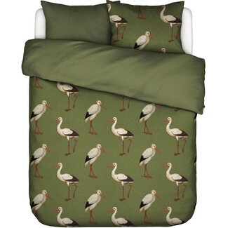 Essenza ESSENZA Stefanie Dekbedovertrek Loden green - Eenpersoons – 140x220 cm + 1 kussensloop 60x70 cm