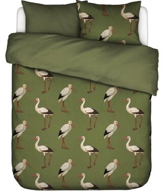 Essenza ESSENZA Stefanie Dekbedovertrek Loden green - Eenpersoons – 140x220 cm + 1 kussensloop 60x70 cm