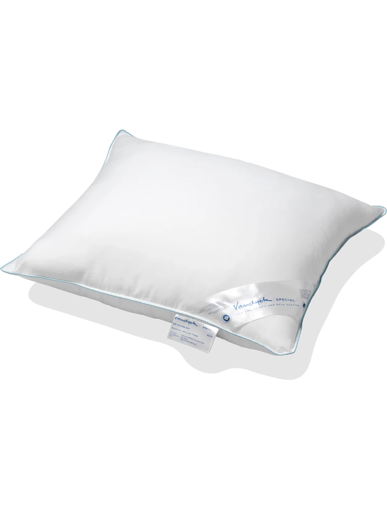 Vandyck hoofdkussen Hollow Fibre blauw