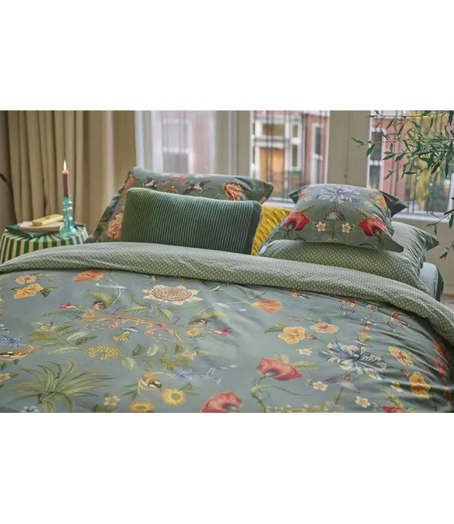 PIP Studio Botanico Verde Blue Dekbedovertrek