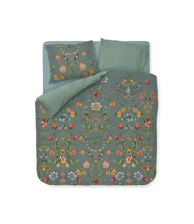 PIP Studio Botanico Verde Blue Dekbedovertrek