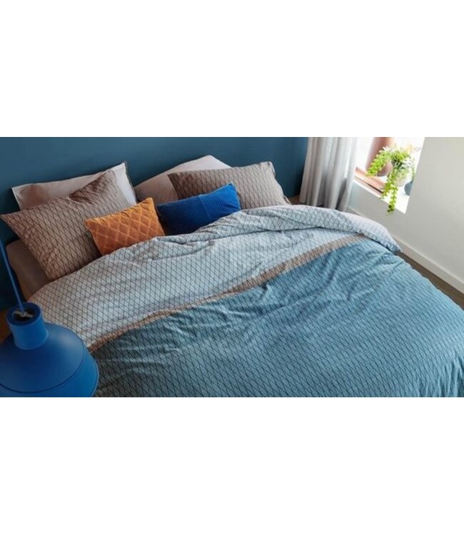 Beddinghouse Leith Blue dekbedovertrek