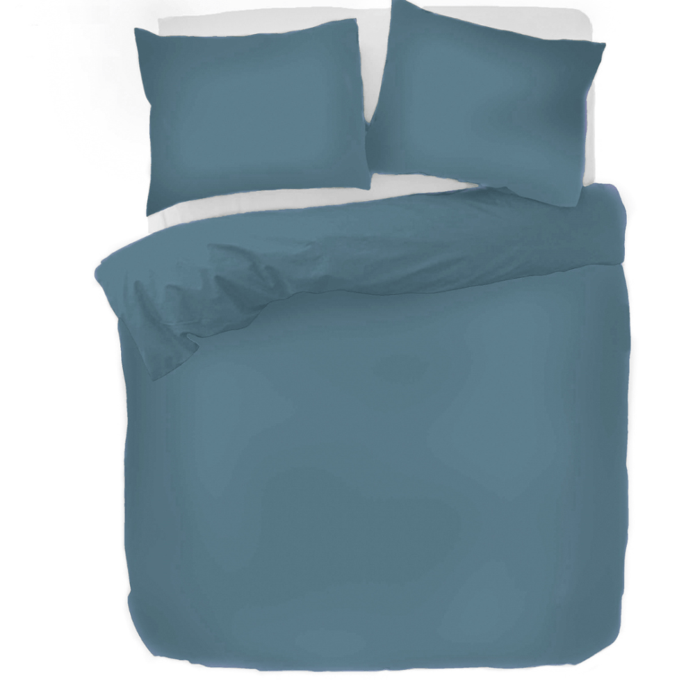 Kayori Shizu dekbedovertrek Katoenperkal Blauw