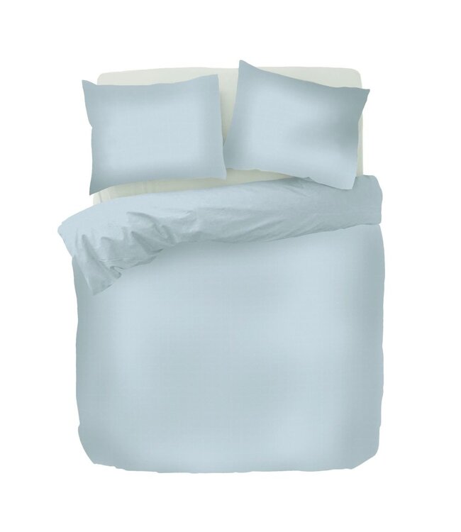 Kayori Shizu dekbedovertrek Katoensatijn Blauw