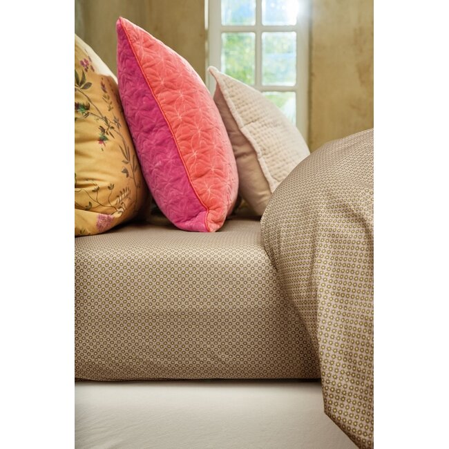 Pip Studio Twinkle Star Hoeslaken Geel kaki