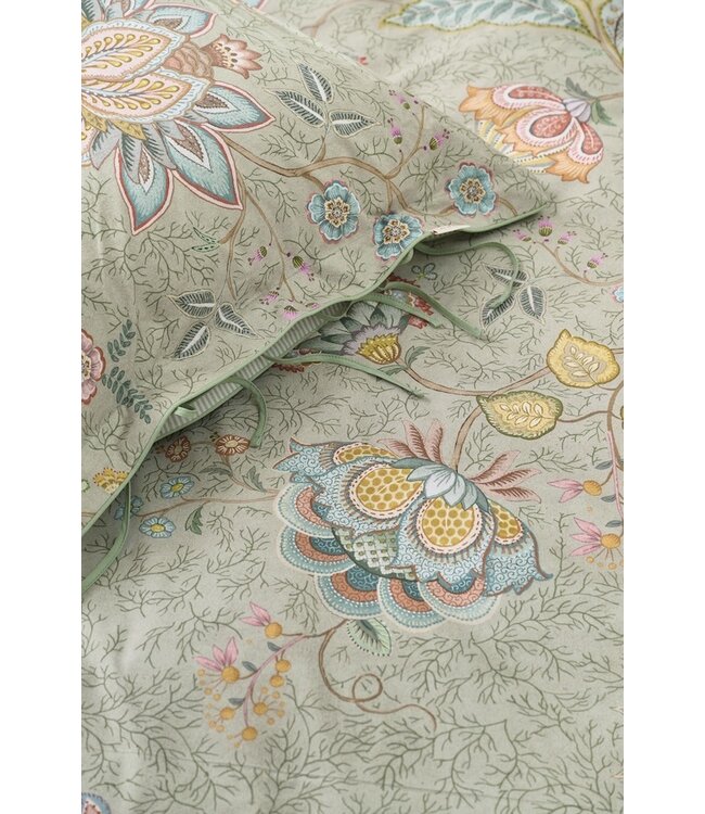 Pip Studio Mumbai Morning Licht groen dekbedovertrek