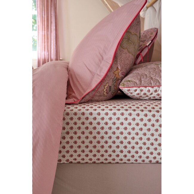 Pip Studio Jaipur Flower Hoeslaken Licht roze