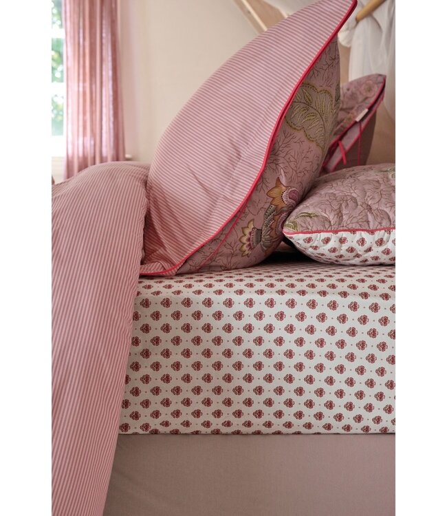 Pip Studio Jaipur Flower Hoeslaken Licht roze