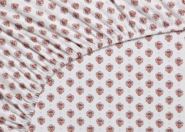 Pip Studio Jaipur Flower Hoeslaken Licht blauw