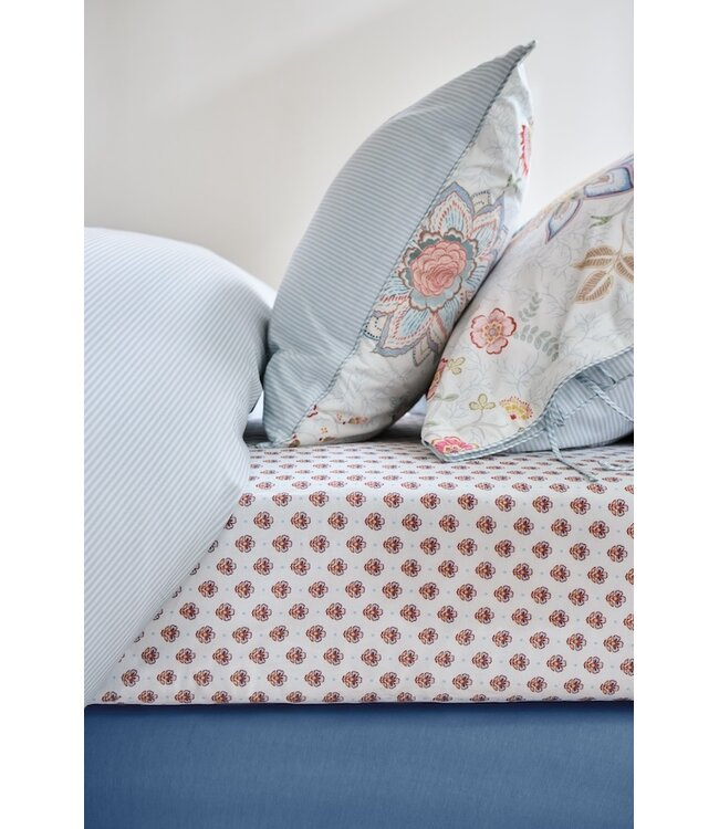 Pip Studio Jaipur Flower Hoeslaken Licht blauw