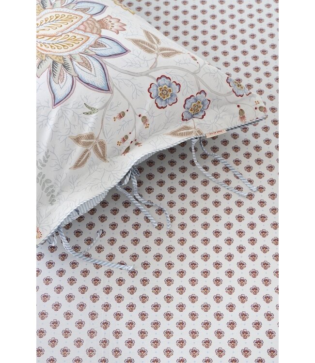 Pip Studio Jaipur Flower Hoeslaken Licht blauw