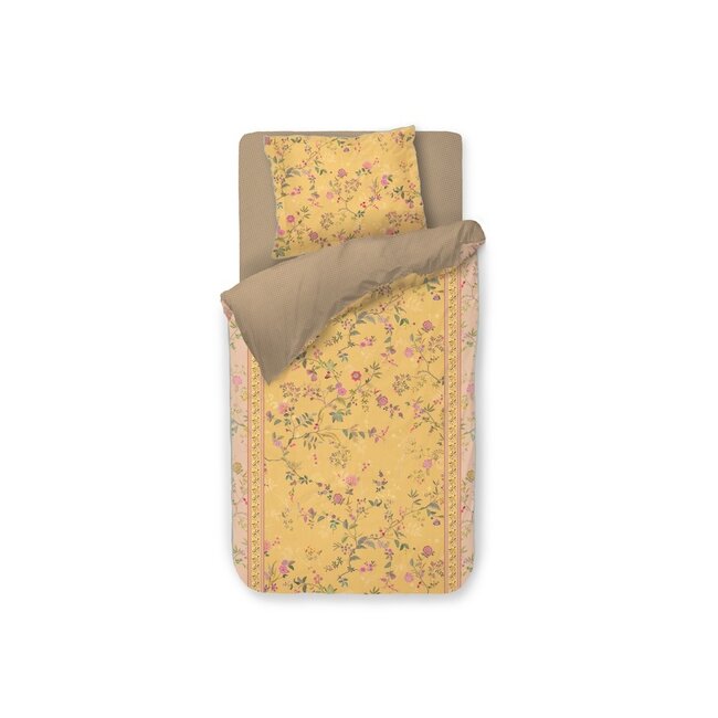 Pip Studio Bodhi Flower Geel dekbedovertrek