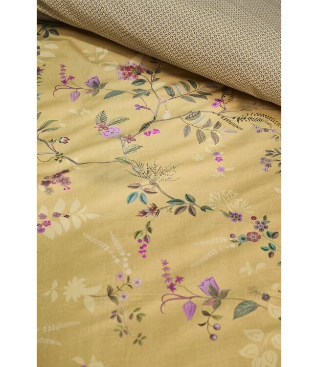 Pip Studio Bodhi Flower Geel dekbedovertrek