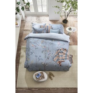 Pip Studio Pip Studio Bamboo Blossom Licht blauw dekbedovertrek