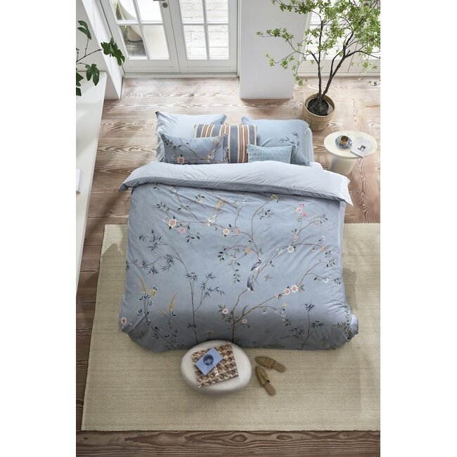 Pip Studio Bamboo Blossom Licht blauw dekbedovertrek