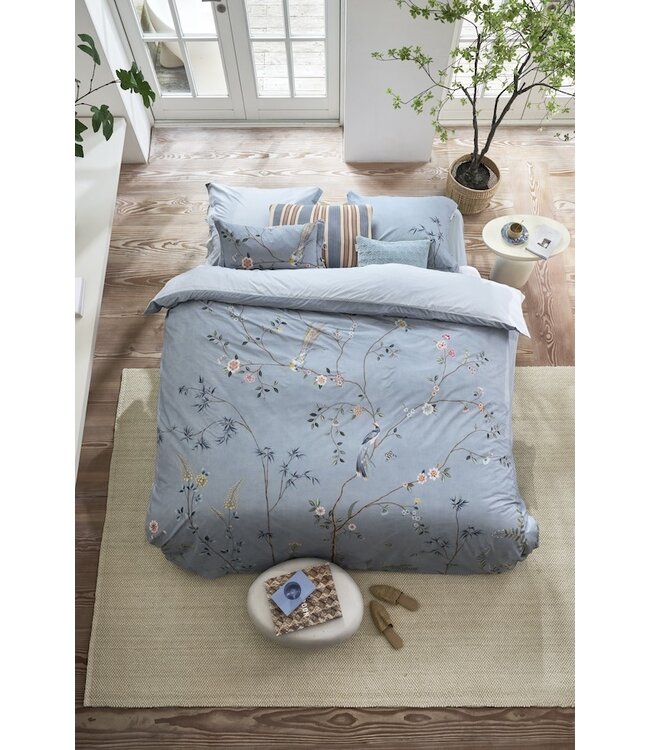 Pip Studio Bamboo Blossom Licht blauw dekbedovertrek