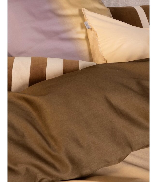 Essenza Seraphina Slate brown dekbedovertrek