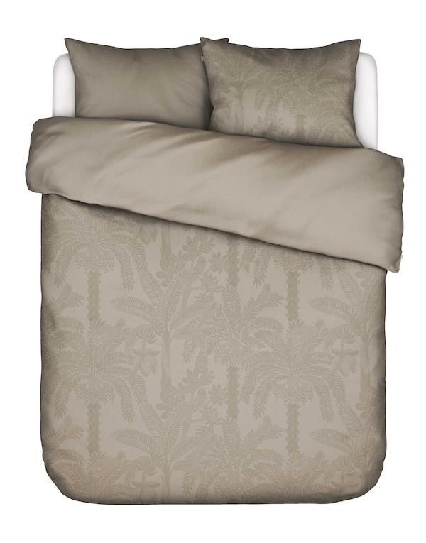Essenza Palma Taupe dekbedovertrek