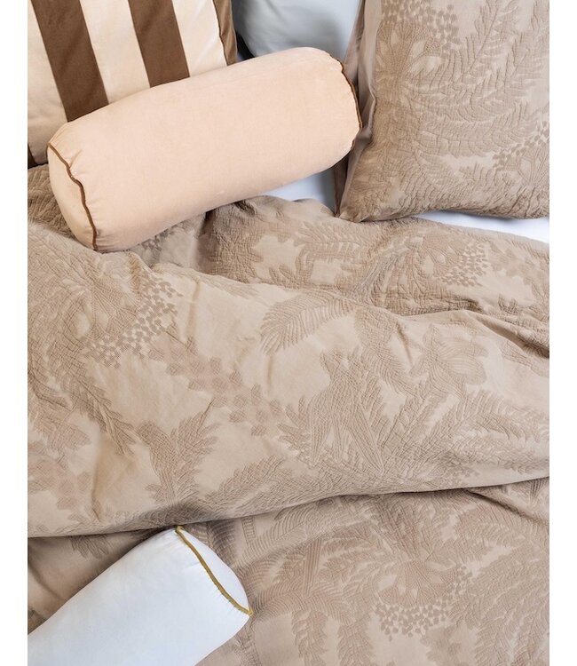 Essenza Palma Taupe dekbedovertrek