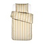 Essenza Minte Stripe Yellow straw - Vanilla dekbedovertrek