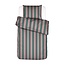Essenza Minte Stripe Woodrose - Dark teal dekbedovertrek