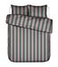 Essenza Minte Stripe Woodrose - Dark teal dekbedovertrek