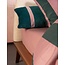Essenza Minte Stripe Woodrose - Dark teal dekbedovertrek