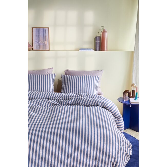 Beddinghouse Veya Blauw dekbedovertrek