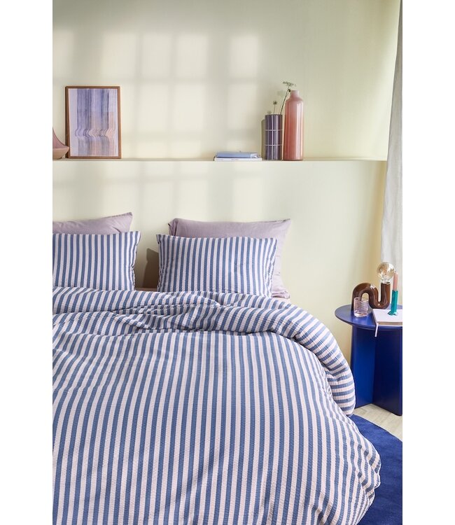 Beddinghouse Veya Blauw dekbedovertrek